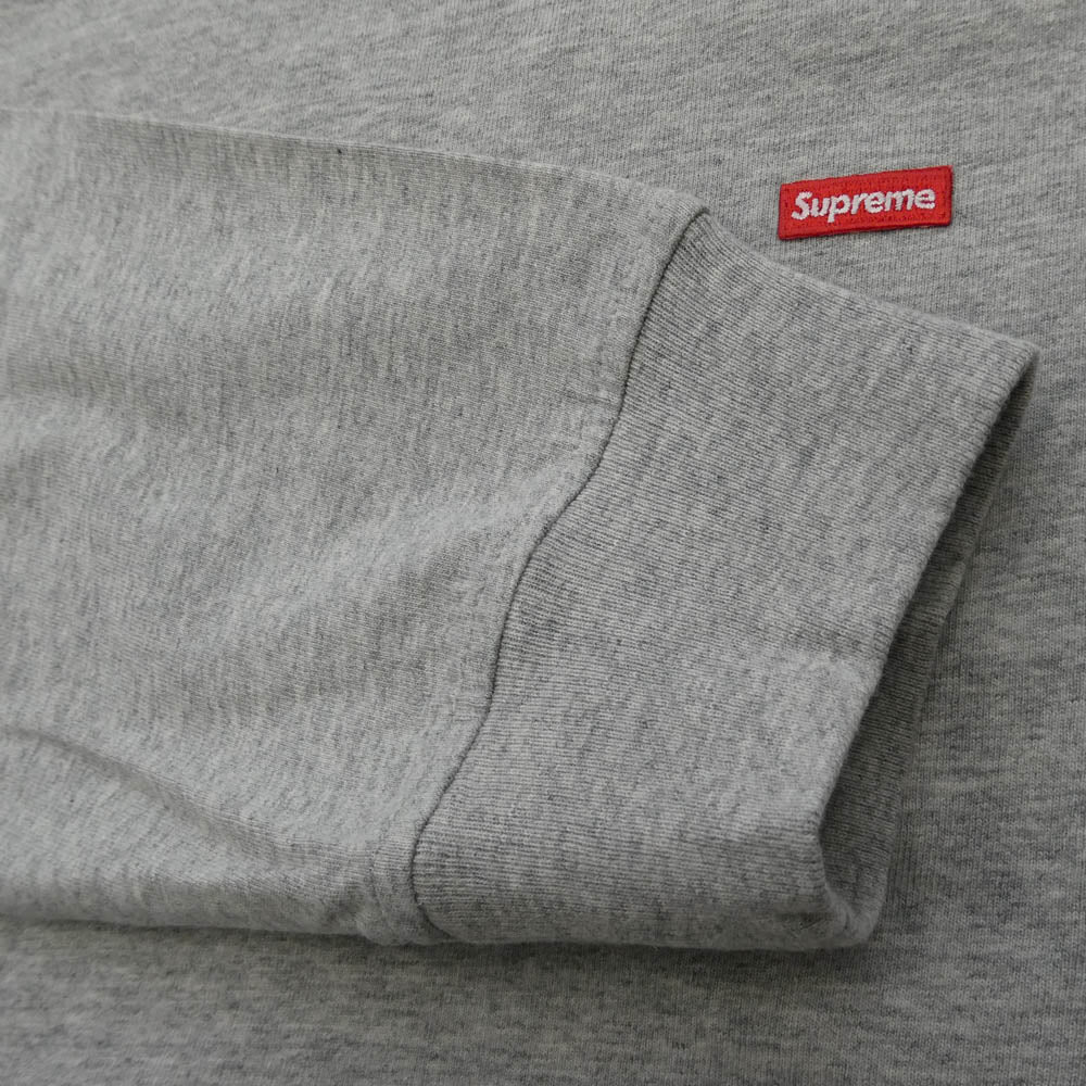 Supreme シュプリーム 23AW Small Box L/S Tee スモールボックス ロングスリーブ 長袖 Tシャツ カットソー グレー系 M【極上美品】【中古】