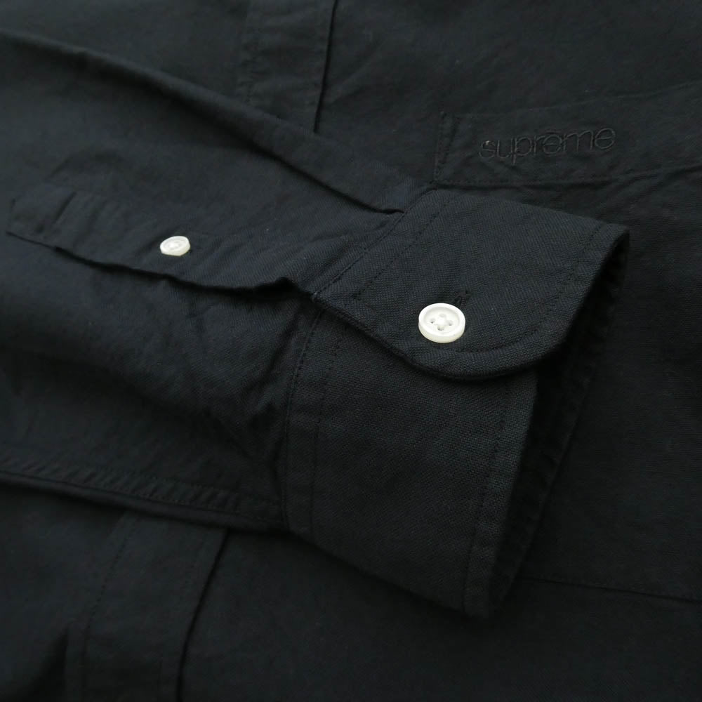 Supreme シュプリーム 23AW Loose Fit Oxford Shirt ルーズフィット オックスフォード 長袖 シャツ ブラック系 M【中古】