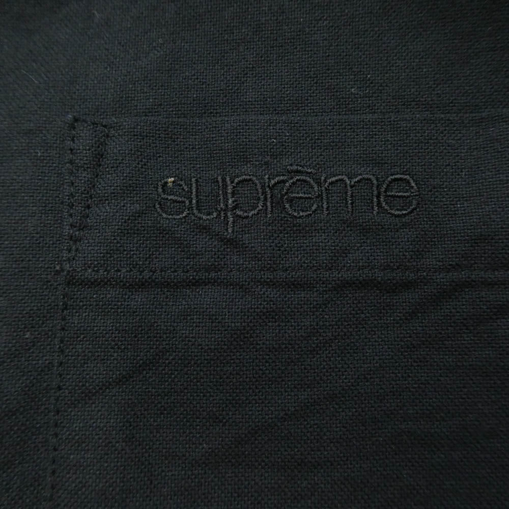 Supreme シュプリーム 23AW Loose Fit Oxford Shirt ルーズフィット オックスフォード 長袖 シャツ ブラック系 M【中古】