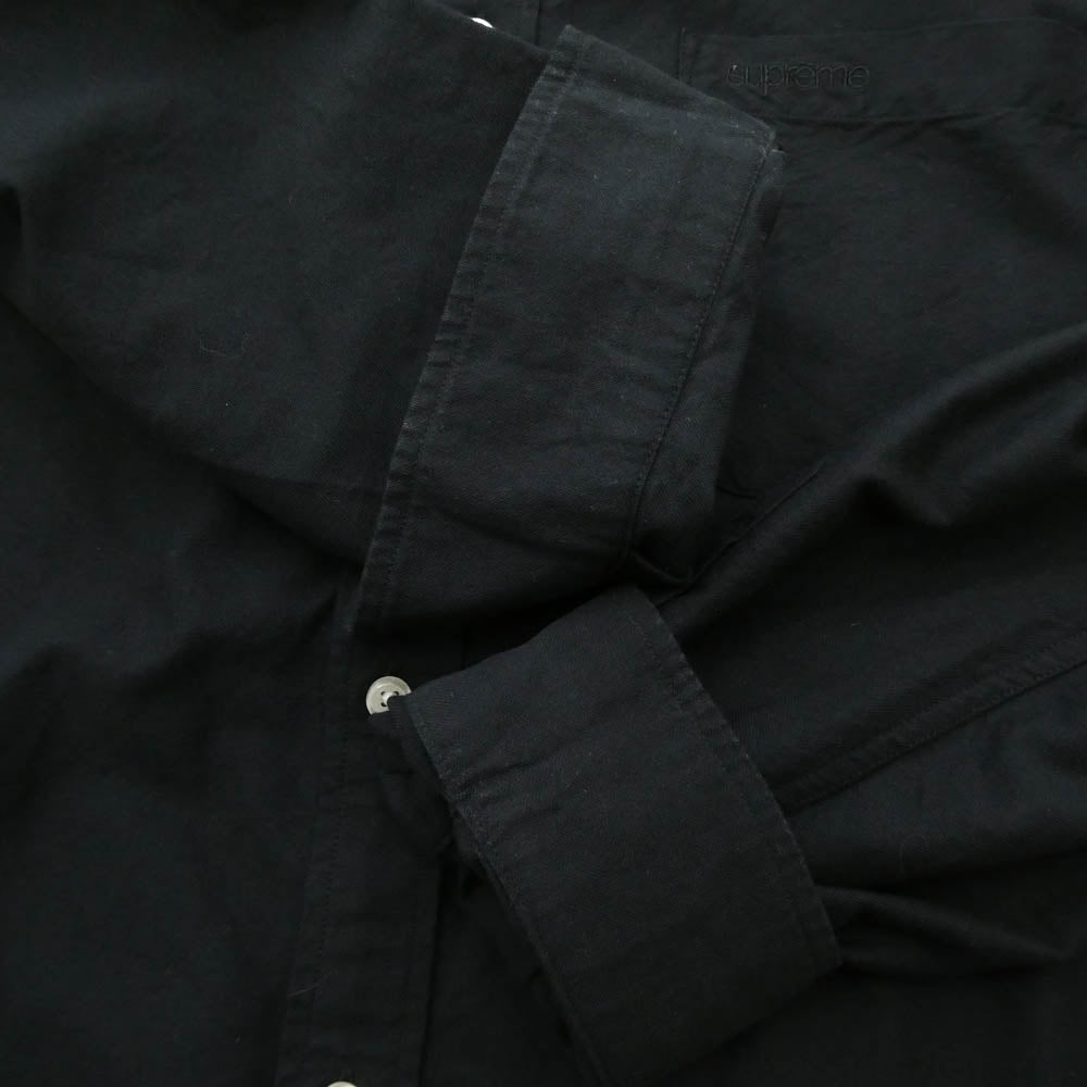 Supreme シュプリーム 23AW Loose Fit Oxford Shirt ルーズフィット オックスフォード 長袖 シャツ ブラック系 M【中古】