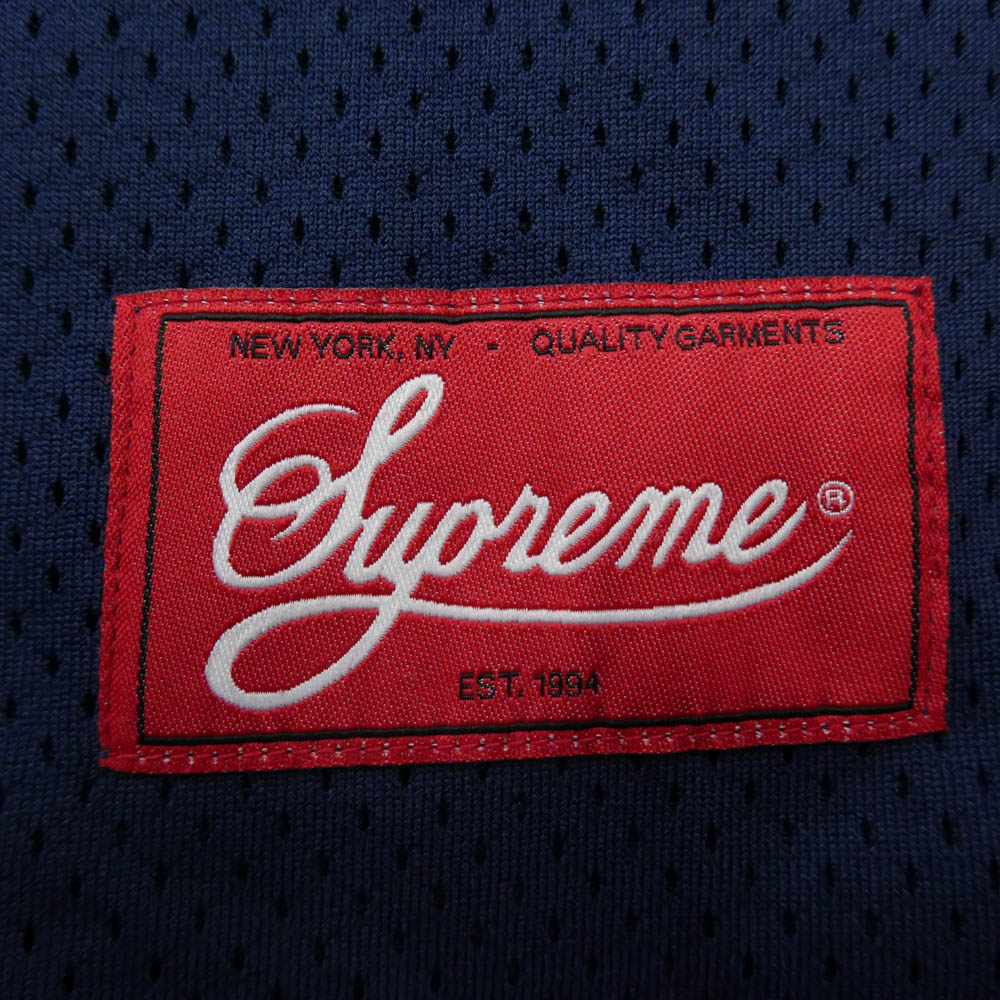 Supreme シュプリーム 24AW S Logo Baseball Henley エスロゴ ベースボール ヘンリーネック 半袖 シャツ ネイビー系 M【美品】【中古】
