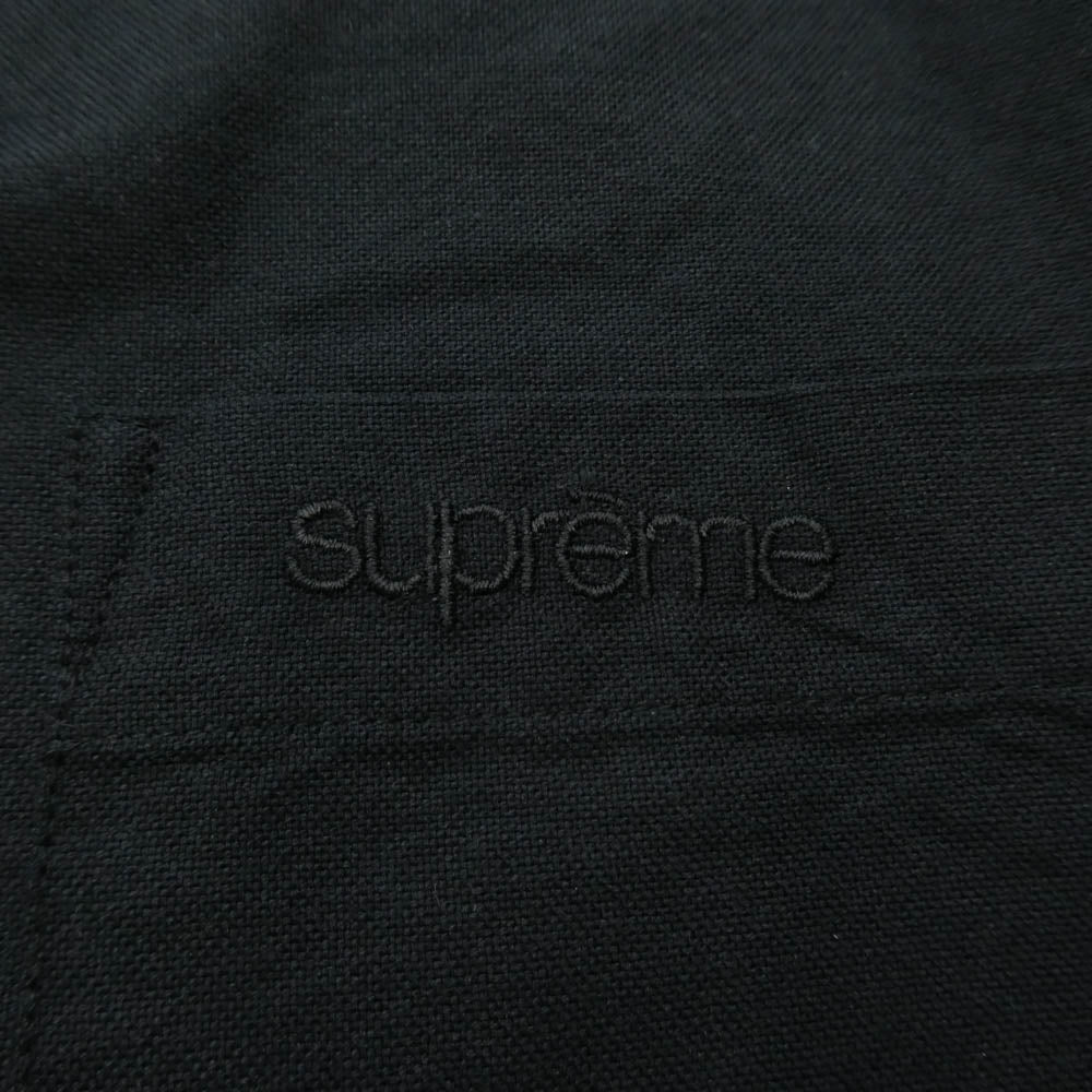 Supreme シュプリーム 23SS Loose Fit S/S Oxford Shirt ルーズフィット ショートスリーブ オックスフォード 半袖 シャツ ブラック系 M【美品】【中古】