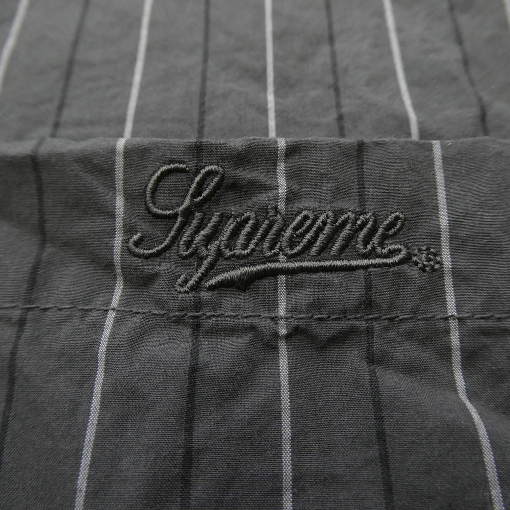 Supreme シュプリーム 24AW Loose Fit Stripe Shirt ルーズフィット ストライプ 長袖 シャツ グレー系 M【中古】