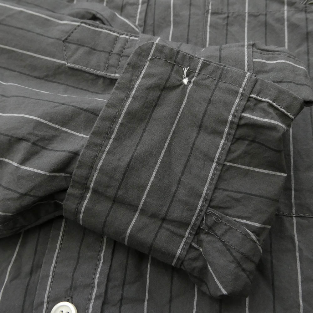Supreme シュプリーム 24AW Loose Fit Stripe Shirt ルーズフィット ストライプ 長袖 シャツ グレー系 M【中古】