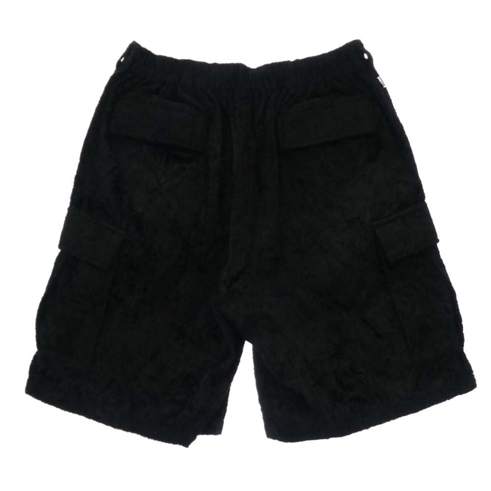 Supreme シュプリーム 25SS x GOODENOUGH グッドイナフ Crushed Rayon Cargo Short クラッシュ レーヨン カーゴ ショーツ ハーフ ショート パンツ ブラック系 34【中古】
