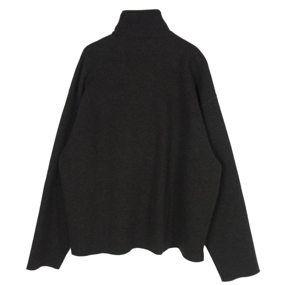 バージスブルック WEST Wool Nylon Fleece Jersey Full Zip Reversible Blouson ジップ アップ ジャケット ダークグレー系 1【中古】