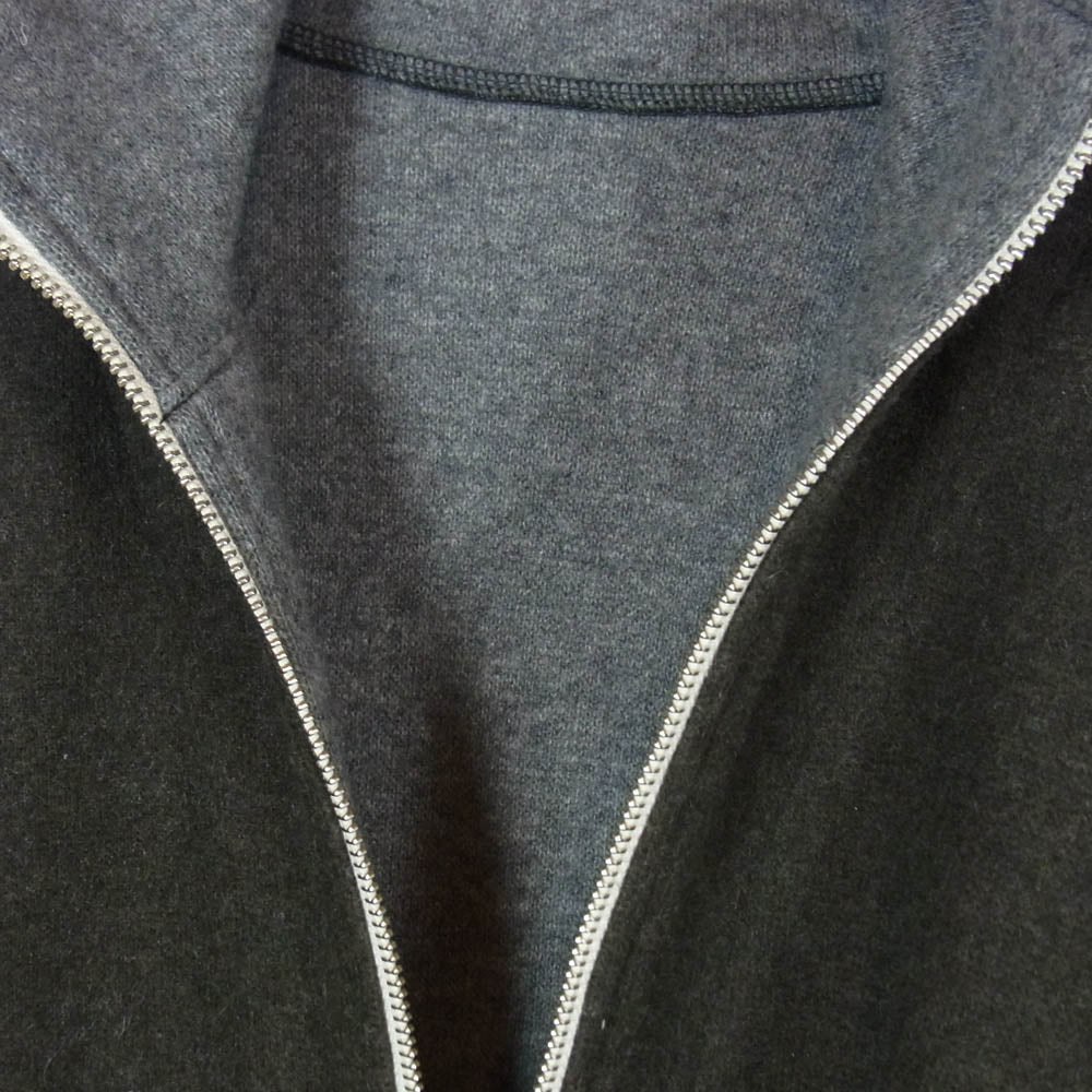 バージスブルック WEST Wool Nylon Fleece Jersey Full Zip Reversible Blouson ジップ アップ ジャケット ダークグレー系 1【中古】