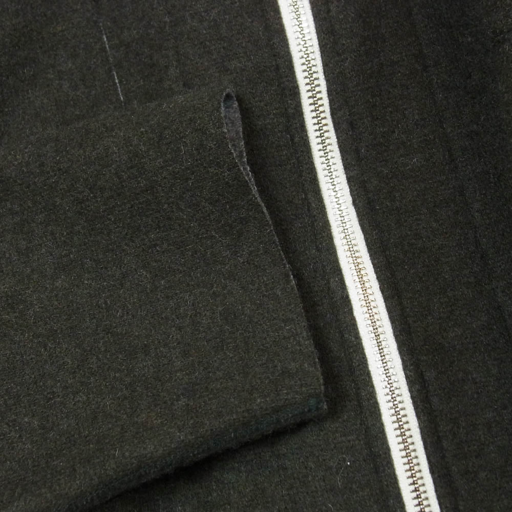 バージスブルック WEST Wool Nylon Fleece Jersey Full Zip Reversible Blouson ジップ アップ ジャケット ダークグレー系 1【中古】