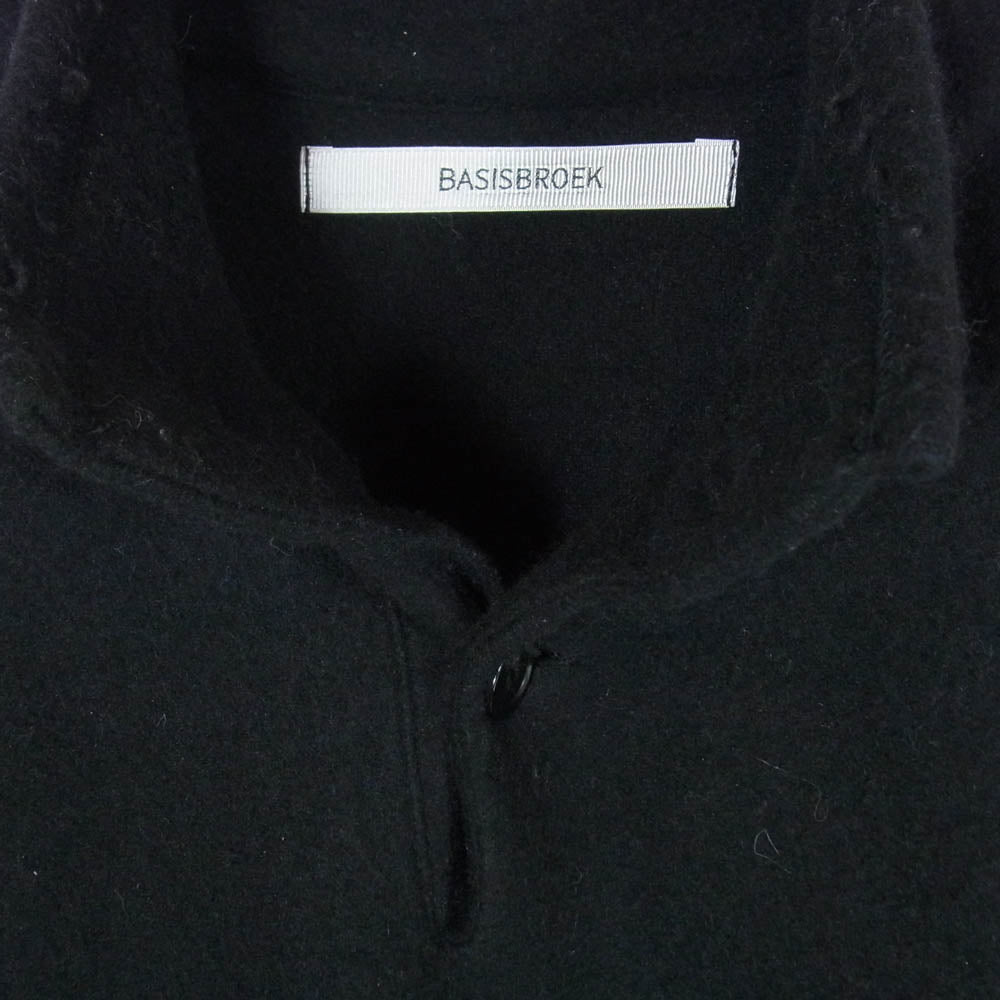 バージスブルック HARE Recycle Wool Fleece Stand Collar Pullover プルオーバー フリース ジャケット ブラック系 2【中古】