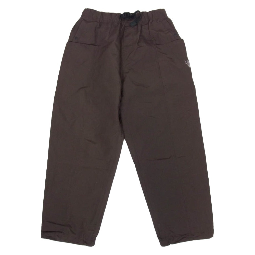 South2 West8 サウスツーウェストエイト NS707 Belted C.S. Pant ベルテッド ナイロン パンツ ダークブラウン系 S【中古】