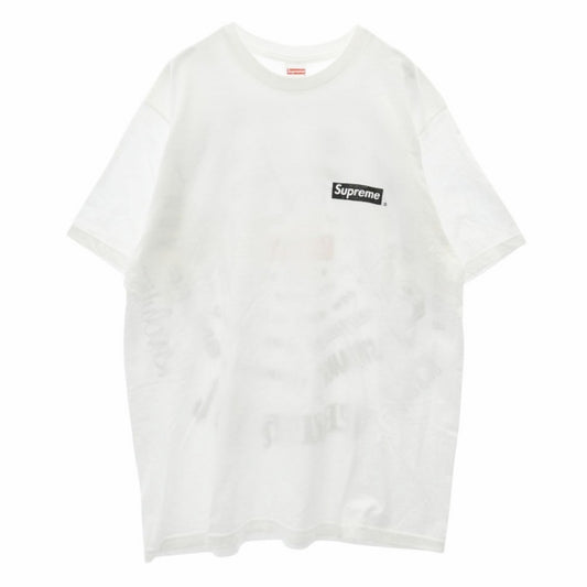 Supreme シュプリーム 20AW No More Shit Tee ノーモア シット ロゴ プリント Tシャツ 半袖 カットソー ホワイト系 L【中古】