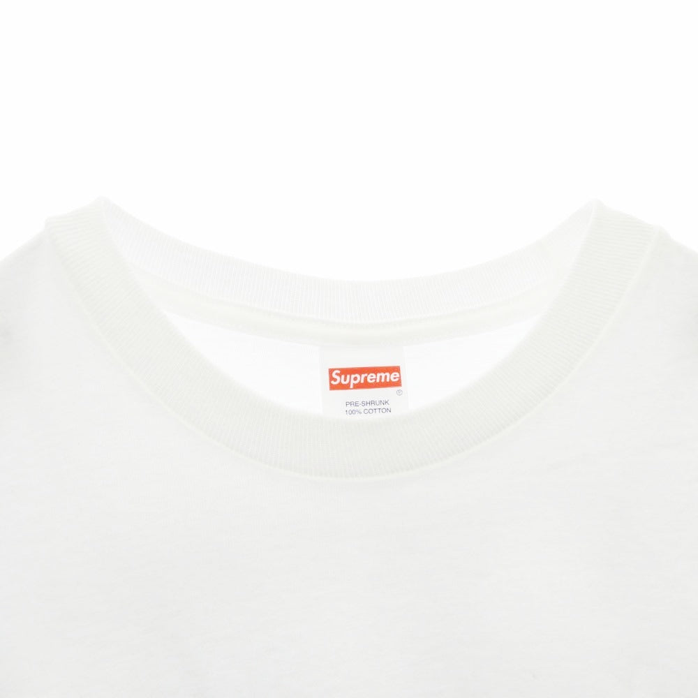 Supreme シュプリーム 20AW No More Shit Tee ノーモア シット ロゴ プリント Tシャツ 半袖 カットソー ホワイト系 L【中古】