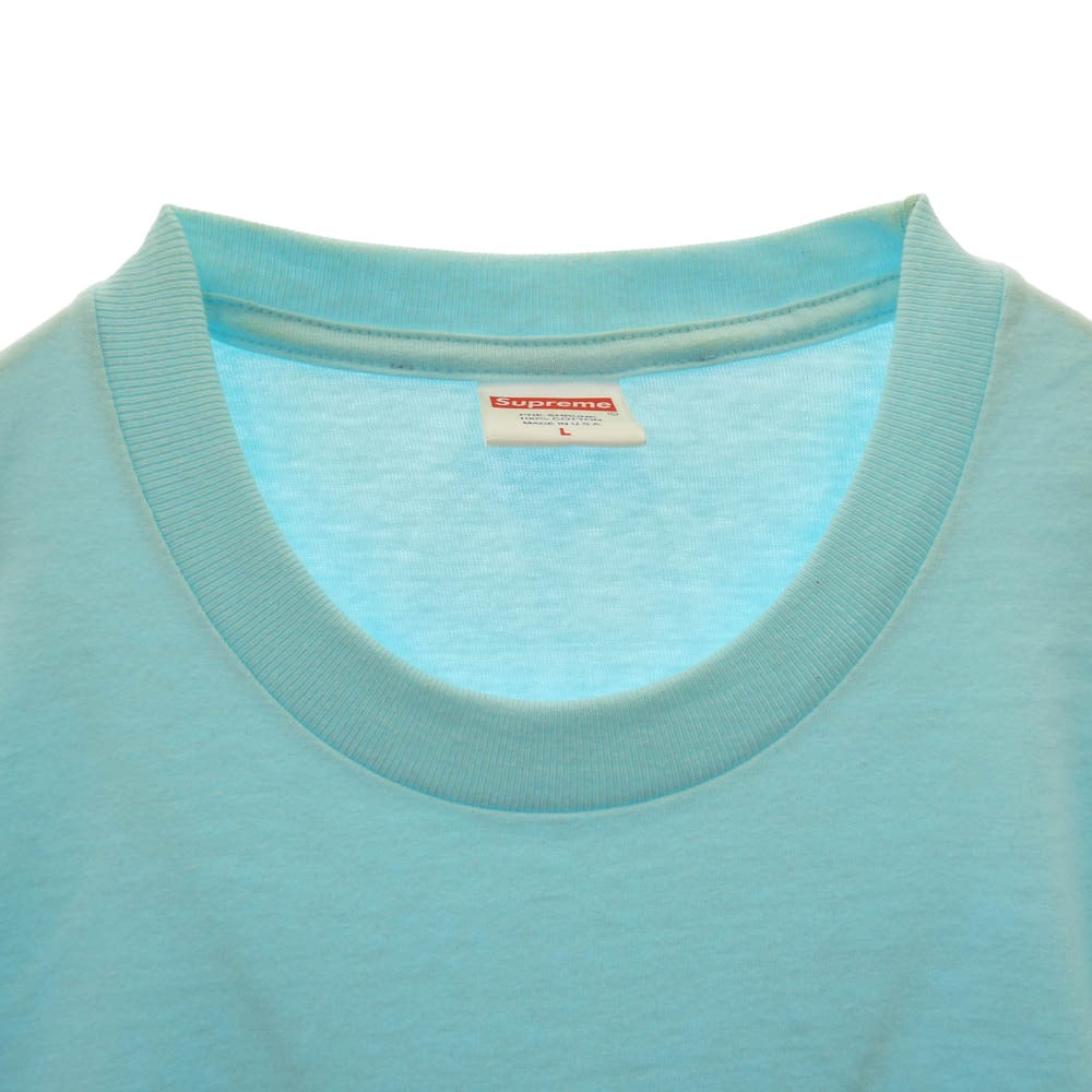 Supreme シュプリーム 21AW Shrek Tee シュレック Tシャツ ロゴ プリント 半袖 カットソー ライトブルー系 L【中古】