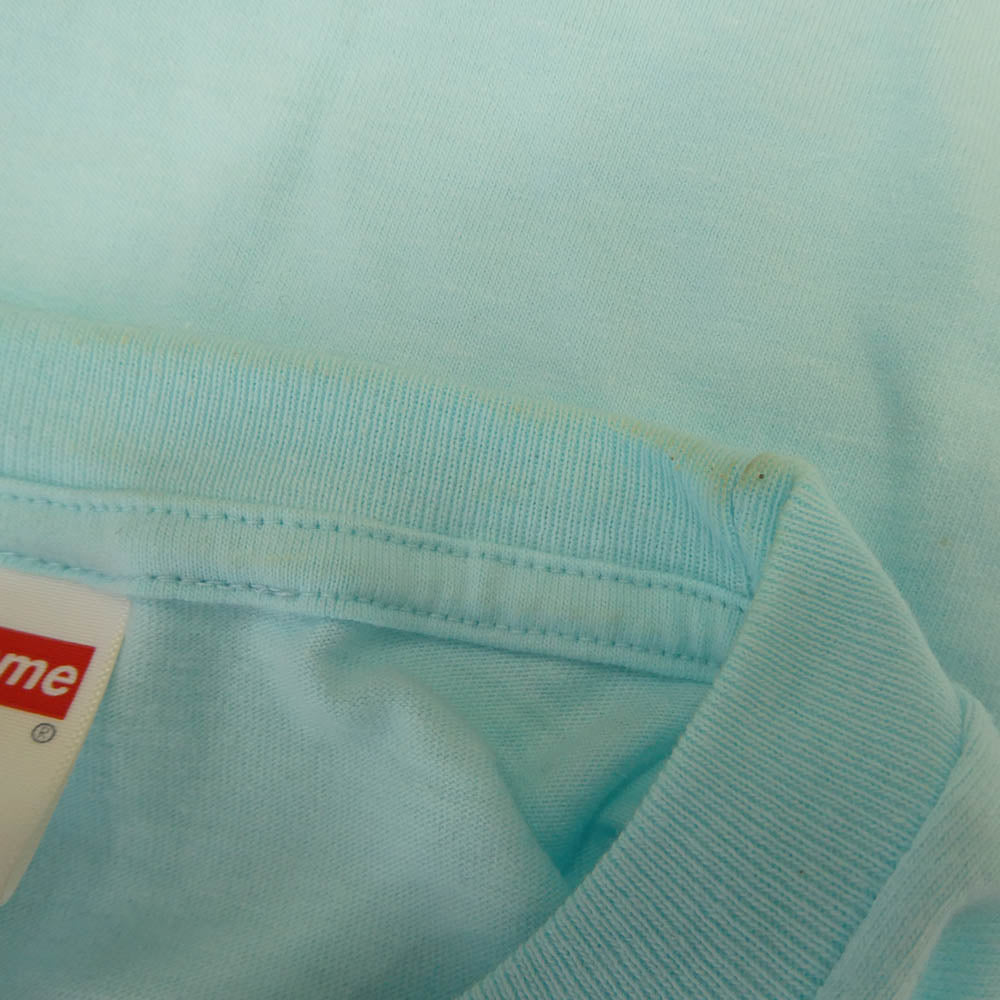Supreme シュプリーム 21AW Shrek Tee シュレック Tシャツ ロゴ プリント 半袖 カットソー ライトブルー系 L【中古】