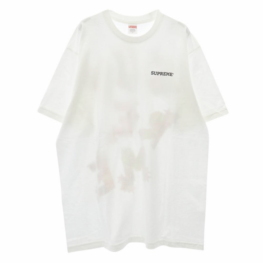 Supreme シュプリーム 24SS Patchwork Tee パッチワーク Tシャツ フロント バック プリント 半袖カットソー ホワイト系 L【美品】【中古】