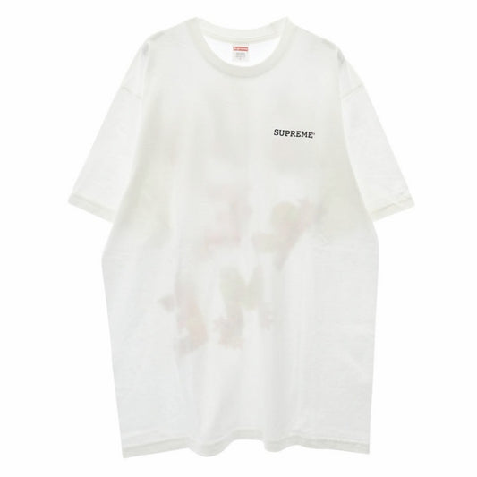 Supreme シュプリーム 24SS Patchwork Tee パッチワーク Tシャツ フロント バック プリント 半袖カットソー ホワイト系 L【美品】【中古】