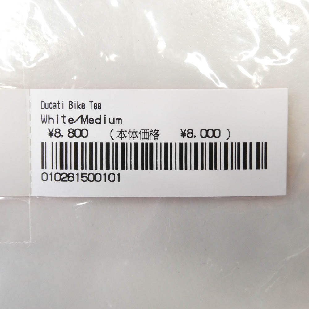 Supreme シュプリーム 24sSS x Ducati Bike Tee ドゥカティ バイク Tシャツ フロントプリント 半袖 カットソー ホワイト系 M【新古品】【未使用】【中古】