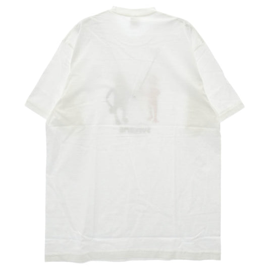 Supreme シュプリーム 23sSS Business tee ビジネス Tシャツ フロントプリント 半袖 カットソー ホワイト系 L【新古品】【未使用】【中古】