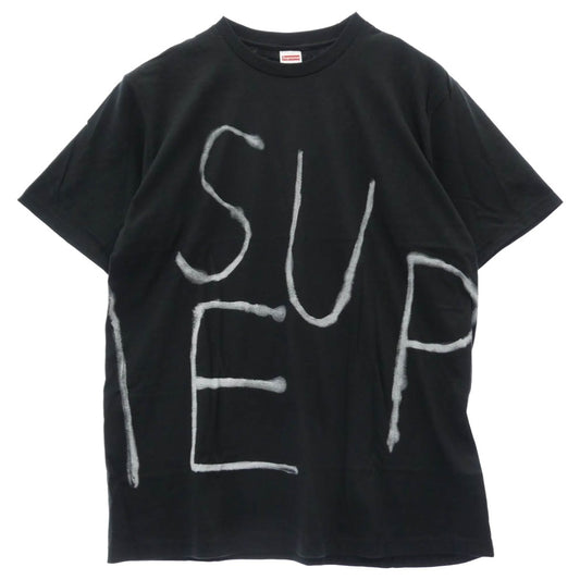 Supreme シュプリーム 25SS PAINTED TEE ペインテッド Tシャツ 半袖 カットソー ブラック系 L【新古品】【未使用】【中古】