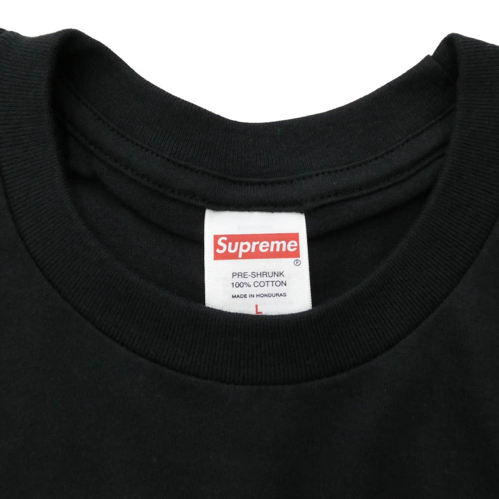 Supreme シュプリーム 25SS PAINTED TEE ペインテッド Tシャツ 半袖 カットソー ブラック系 L【新古品】【未使用】【中古】