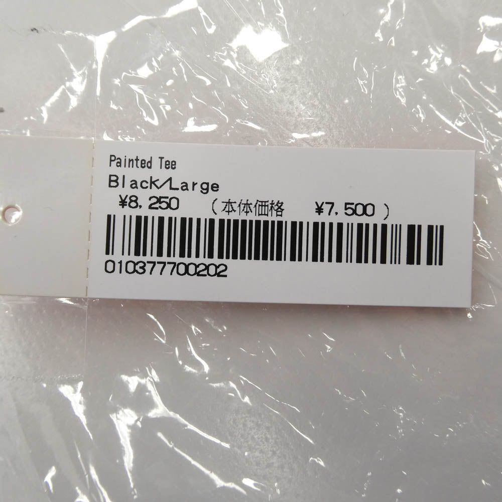 Supreme シュプリーム 25SS PAINTED TEE ペインテッド Tシャツ 半袖 カットソー ブラック系 L【新古品】【未使用】【中古】