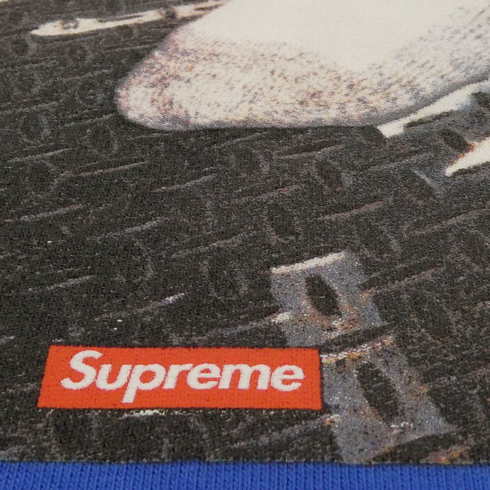 Supreme シュプリーム 22AW IRAK CAST Tee アイラック キャスト Tシャツ フロントプリント 半袖 カットソー ブルー系 L【極上美品】【中古】