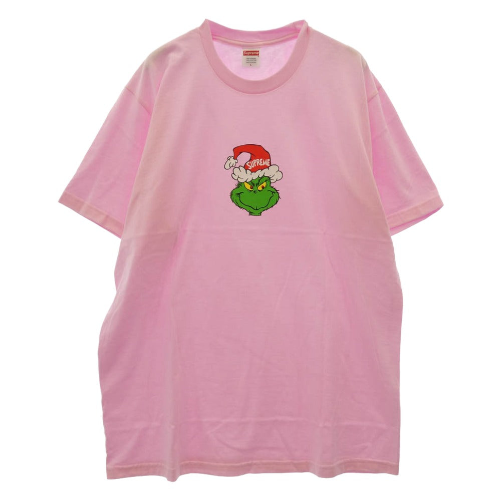Supreme シュプリーム 24AW Grinch Tee グリンチ Tシャツ フロントプリント 半袖 カットソー ピンク系 L【新古品】【未使用】【中古】