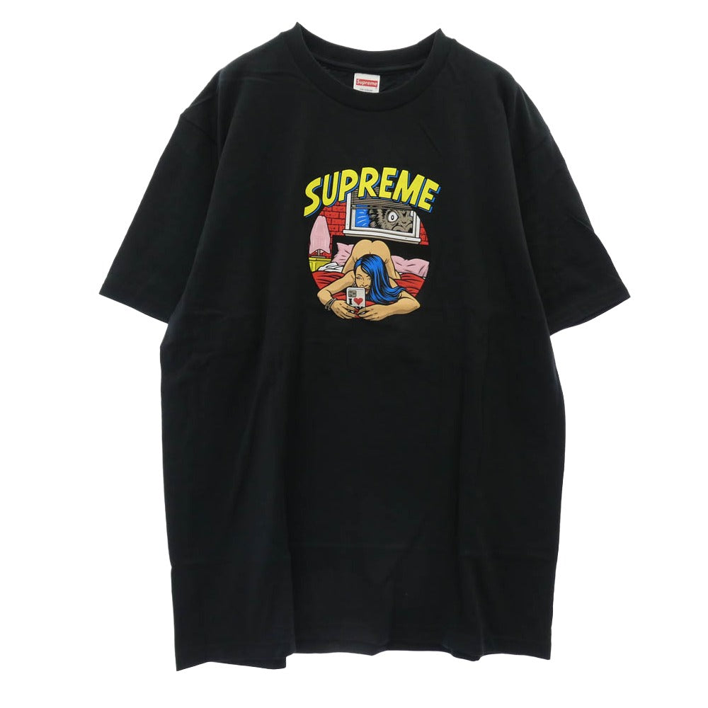 Supreme シュプリーム 25SS Bedroom tee ベッドルーム フロントプリント Tシャツ 半袖 カットソー ブラック系 L【新古品】【未使用】【中古】