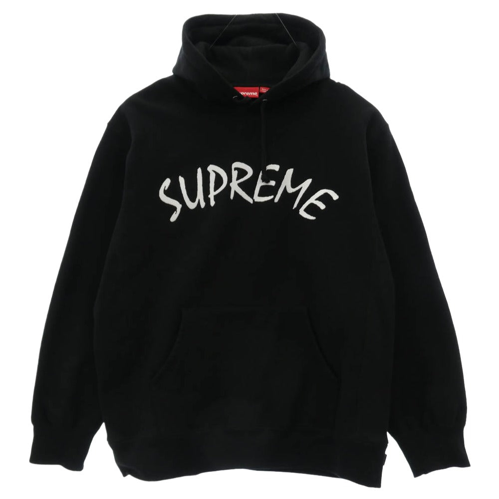 Supreme シュプリーム 21SS FTP Arc Hooded Sweatshirt アーチ ロゴ 刺繍 フーデッド フーディー スウェット シャツ パーカー ブラック系 L【美品】【中古】