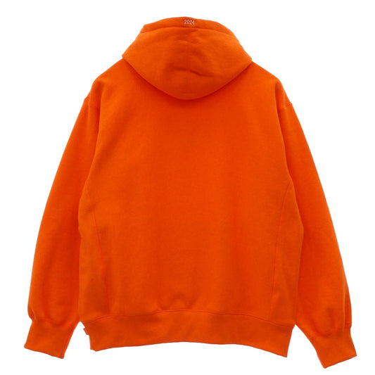 Supreme シュプリーム 24SS Futura Hooded Sweatshirt Bright Orange フューチュラ ロゴ プルオーバー フーデッド スウェットシャツ フーディー パーカー オレンジ系 L【極上美品】【中古】