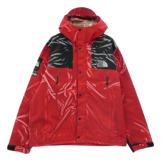 Supreme シュプリーム NP02301I × THE NORTH FACE ノースフェイス TAPED SEAM SHELL JACKET テープド シーム シェル ジャケット マウンテンパーカー レッド系 M【美品】【中古】