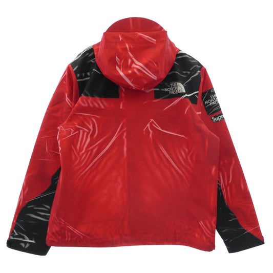 Supreme シュプリーム NP02301I × THE NORTH FACE ノースフェイス TAPED SEAM SHELL JACKET テープド シーム シェル ジャケット マウンテンパーカー レッド系 M【美品】【中古】