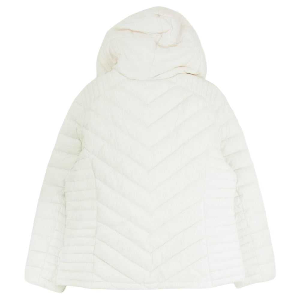 Michael Kors マイケルコース 77B5069M82 Quilted Nylon Packable Puffer Jacket ロゴプレート フーデッド ライト ダウンジャケット ホワイト系 L【中古】