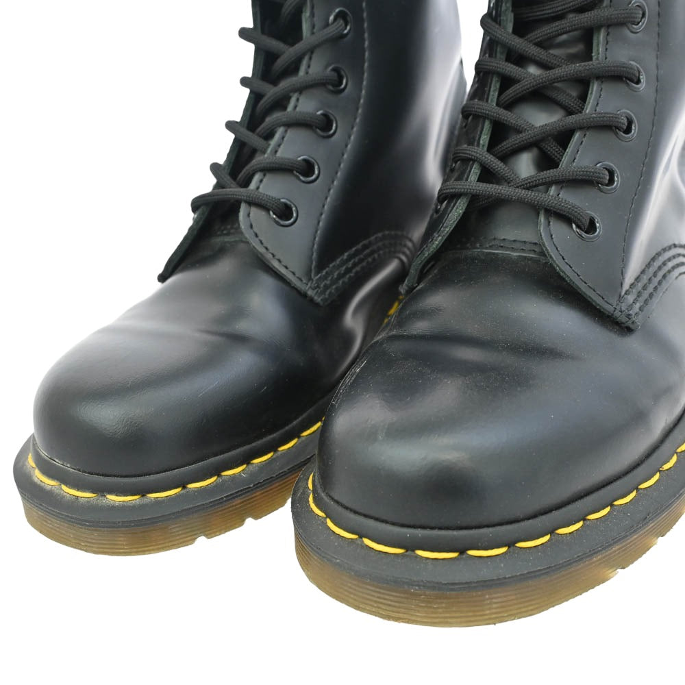 Dr.Martens ドクターマーチン 11822 8ホール レザー レースアップ ブーツ ブラック系 38【中古】