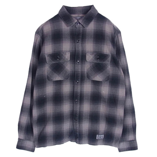 NEIGHBORHOOD ネイバーフッド ARNH-SH-M02 長袖 チェック シャツ チャコール系 M【中古】