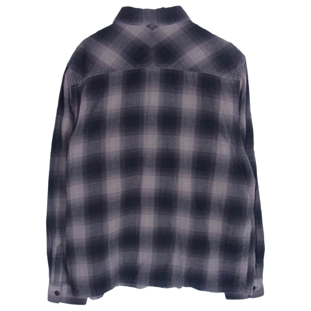 NEIGHBORHOOD ネイバーフッド ARNH-SH-M02 長袖 チェック シャツ チャコール系 M【中古】