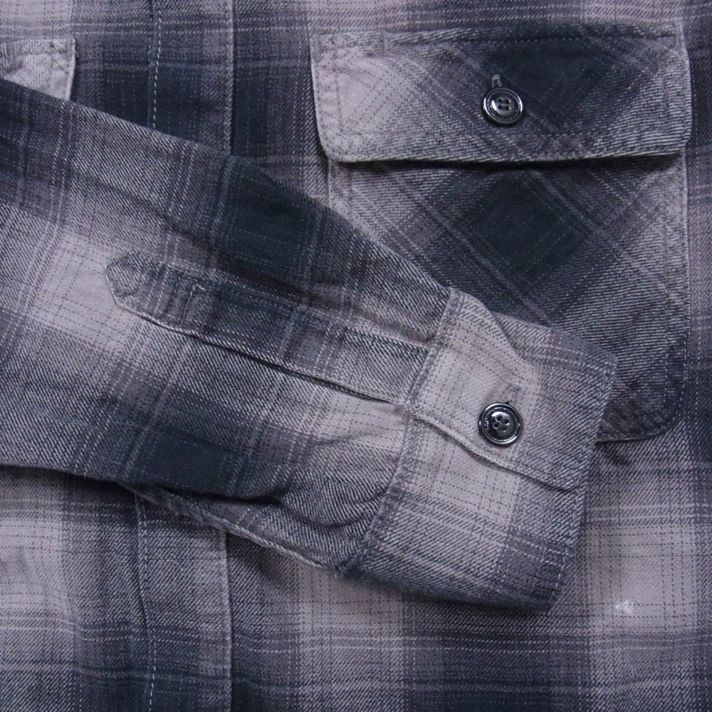NEIGHBORHOOD ネイバーフッド ARNH-SH-M02 長袖 チェック シャツ チャコール系 M【中古】