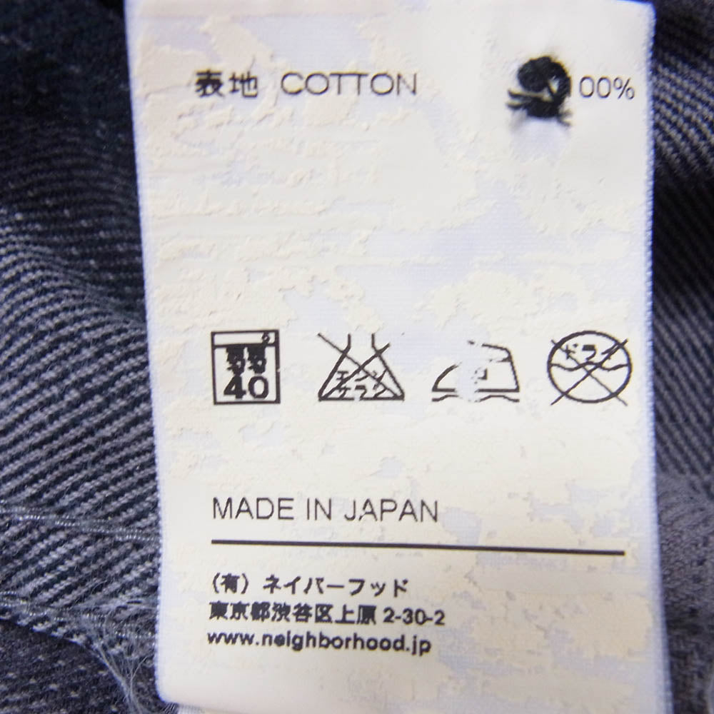 NEIGHBORHOOD ネイバーフッド ARNH-SH-M02 長袖 チェック シャツ チャコール系 M【中古】