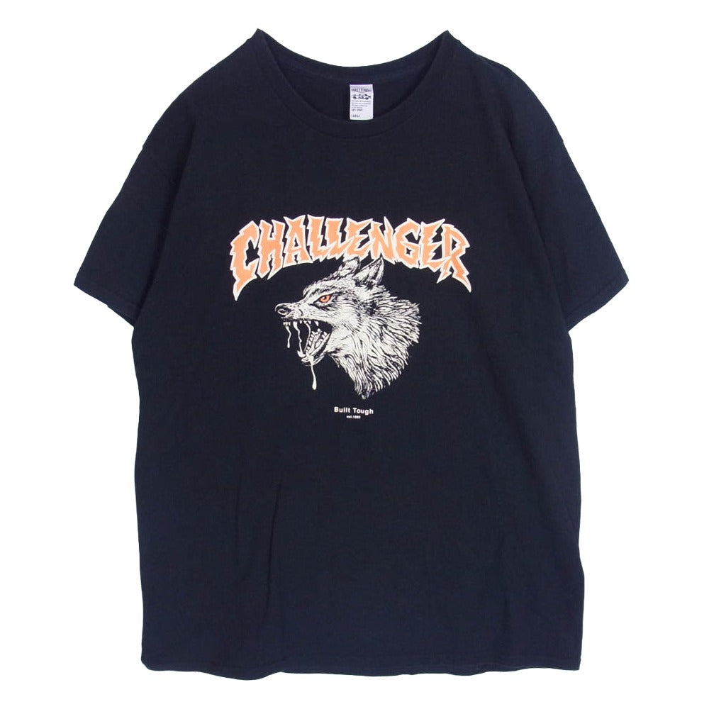 CHALLENGER チャレンジャー ZOMBIE WOLF TEE ウルフ 半袖 Ｔシャツ ブラック系 L【中古】