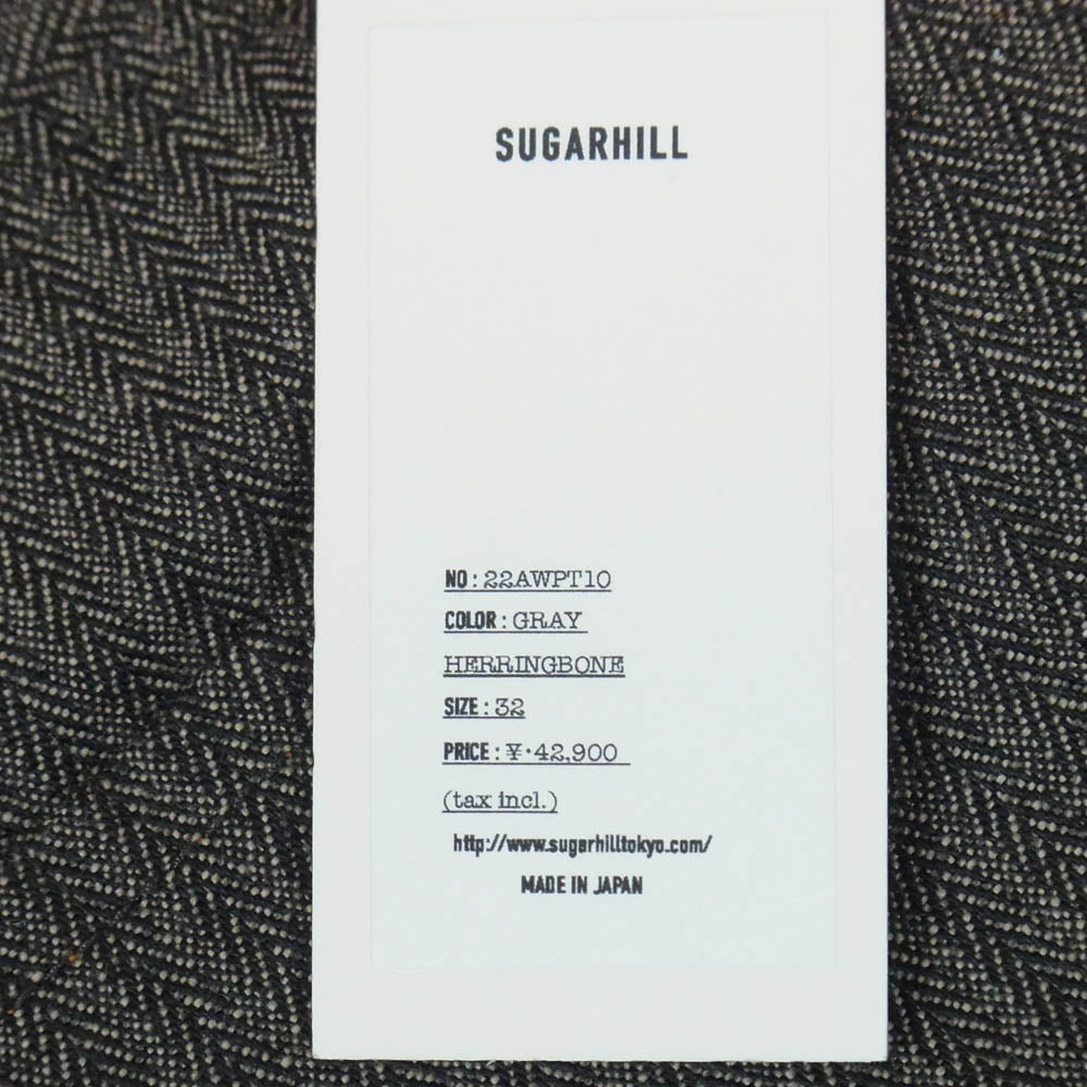 SUGARHILL シュガーヒル 22AW 22AWPT10 DOUBLE KNEE ダブルニー ワーク ペインター パンツ グレー系 32【美品】【中古】