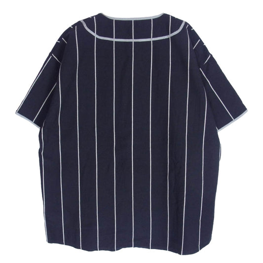 WTAPS ダブルタップス 25ss 251ATDT-CSM26 League SS Cotton リーグ SS 半袖 シャツ ネイビー系 X03【美品】【中古】