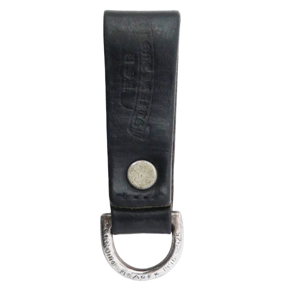 CHROME HEARTS クロムハーツ（原本無） BELT LOOP D RING Dカン クロスボールボタン ベルトループ ブラック系 シルバー系【中古】