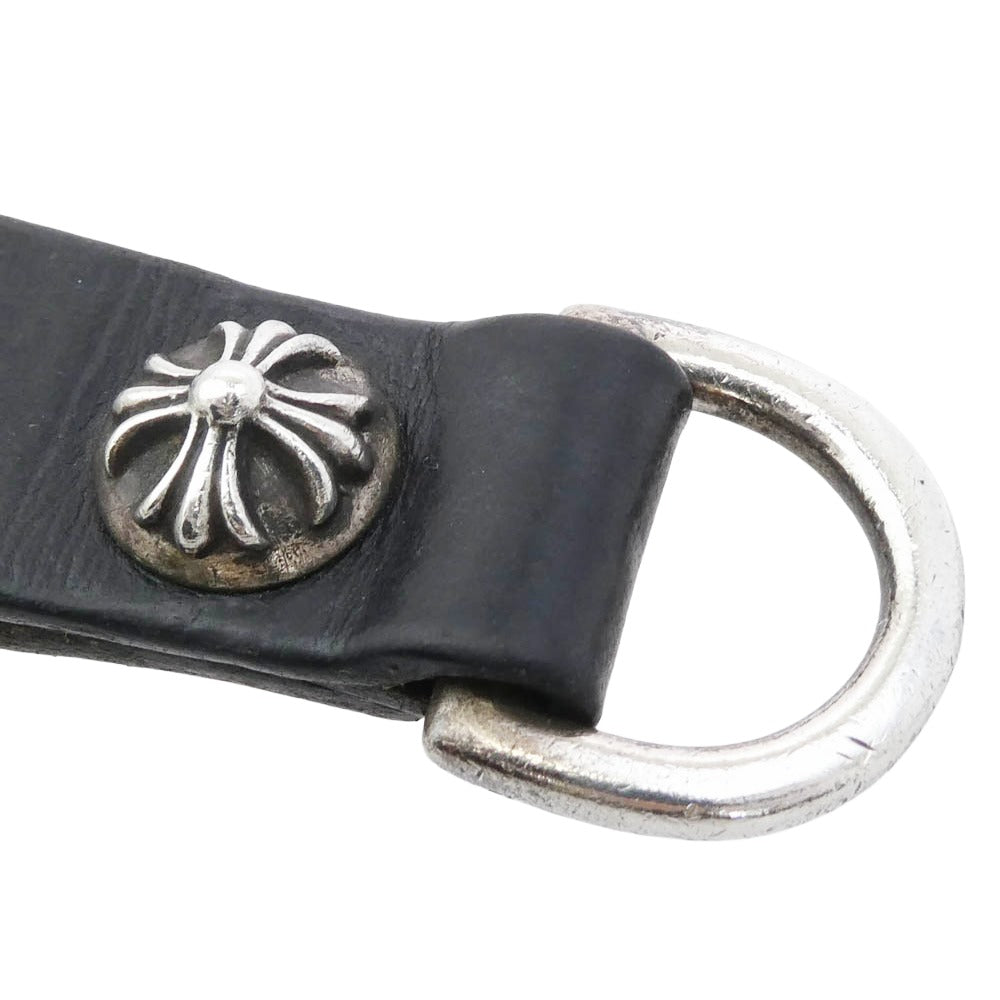 CHROME HEARTS クロムハーツ（原本無） BELT LOOP D RING Dカン クロスボールボタン ベルトループ ブラック系 シルバー系【中古】