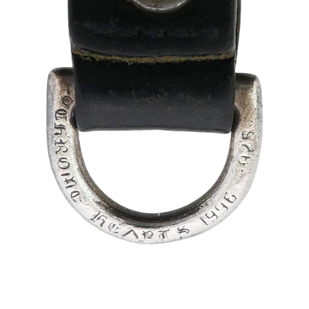 CHROME HEARTS クロムハーツ（原本無） BELT LOOP D RING Dカン クロスボールボタン ベルトループ ブラック系 シルバー系【中古】