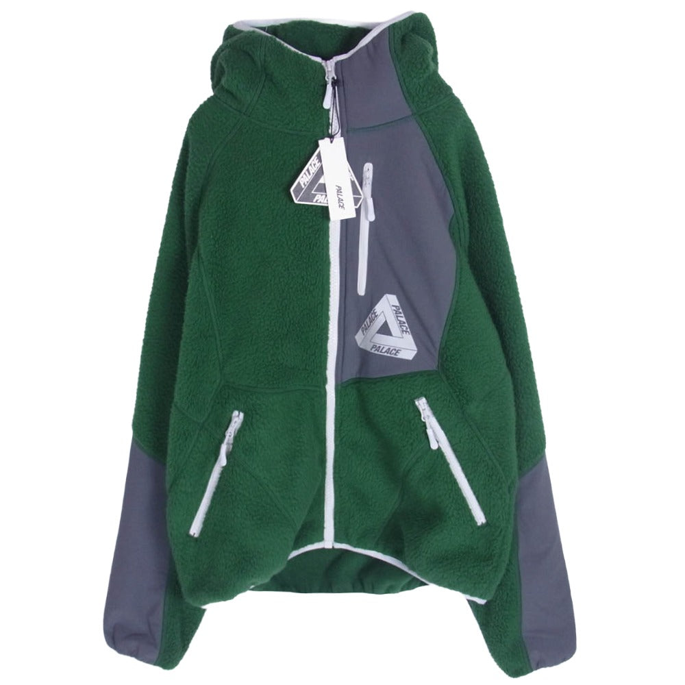 PALACE パレス THERMA FLEECE JACKET RACEY サーマ フリース ジャケット グリーン系 S【中古】