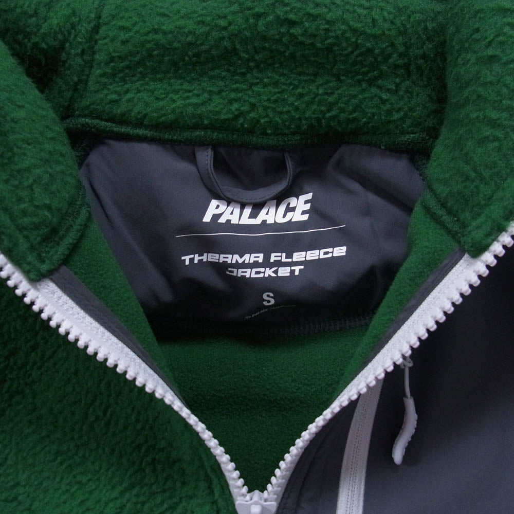 PALACE パレス THERMA FLEECE JACKET RACEY サーマ フリース ジャケット グリーン系 S【中古】
