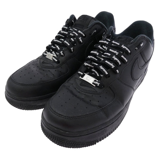 Supreme シュプリーム CU9225-001 × Nike ナイキ Air Force 1 Low Black エアフォース1 ロー ブラック スニーカー ブラック系 26.5cm【中古】