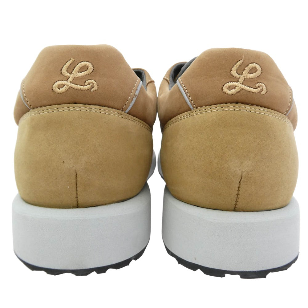 ルンゲ Classic Walk Leather クラシックウォーク レザー スニーカー コンフォートシューズ ブラウン系 グレー系 US9.5【極上美品】【中古】