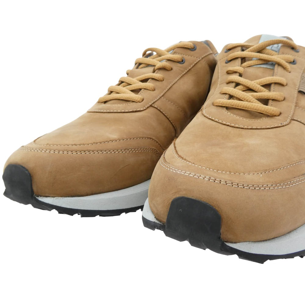 ルンゲ Classic Walk Leather クラシックウォーク レザー スニーカー コンフォートシューズ ブラウン系 グレー系 US9.5【極上美品】【中古】