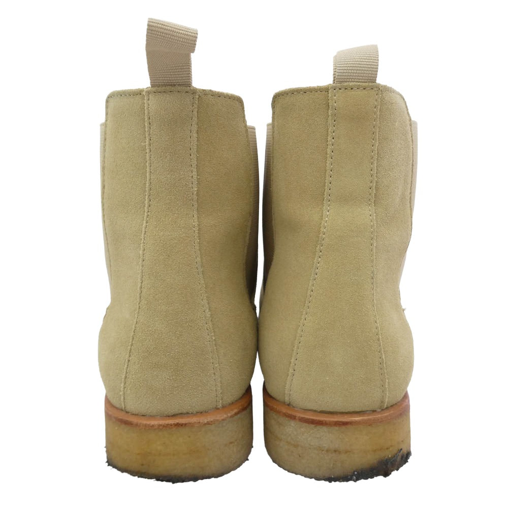 ミニマル Crepe Chelsea Boot クレープ チェルシー スエード サイドゴア ブーツ ベージュ系 10.5【中古】